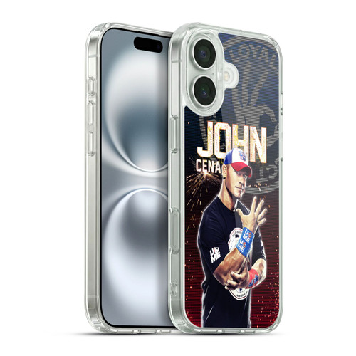 WWE Superstars John Cena Soft Gel Case for Apple iPhone 16 Plus & MagSafe