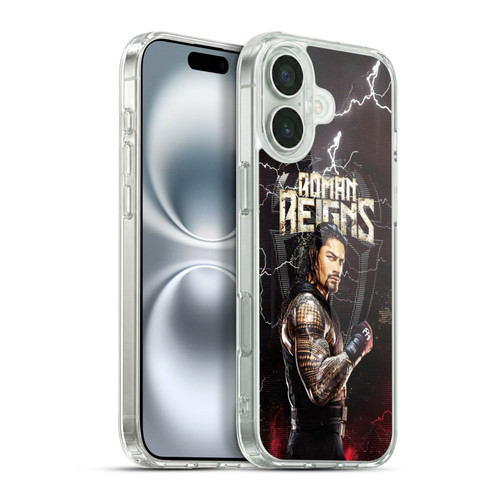 WWE Superstars Roman Reigns Soft Gel Case for Apple iPhone 16 Plus & MagSafe