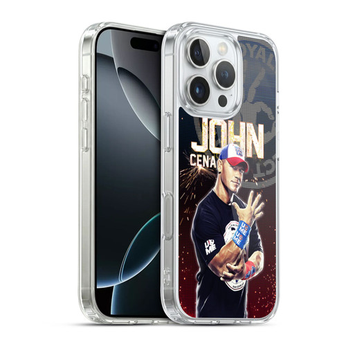 WWE Superstars John Cena Soft Gel Case for Apple iPhone 16 Pro & MagSafe