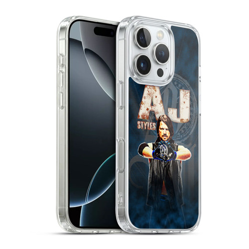 WWE Superstars AJ Styles Soft Gel Case for Apple iPhone 16 Pro & MagSafe