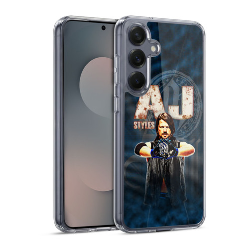 WWE Superstars AJ Styles Soft Gel Case for Samsung Galaxy S25 & MagSafe