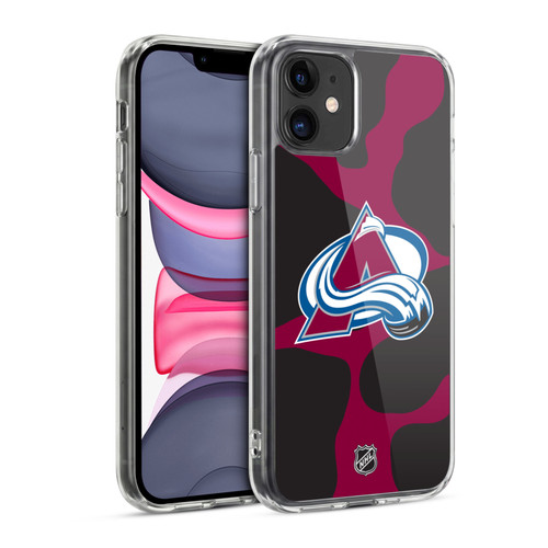 NHL Colorado Avalanche Cow Pattern Soft Gel Case for Apple iPhone 11