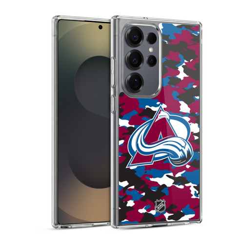 NHL Colorado Avalanche Camouflage Soft Gel Case for Samsung Galaxy S25 Ultra & MagSafe