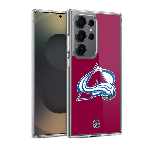 NHL Colorado Avalanche Plain Soft Gel Case for Samsung Galaxy S25 Ultra & MagSafe