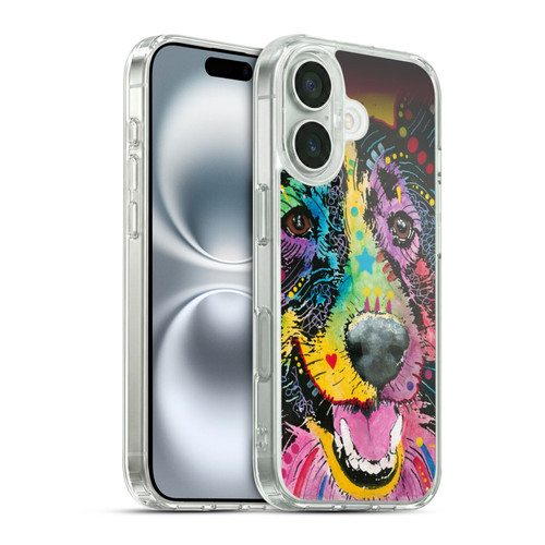 Dean Russo Dogs Smiling Collie Soft Gel Case for Apple iPhone 16 & MagSafe