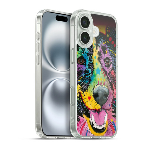 Dean Russo Dogs Smiling Collie Soft Gel Case for Apple iPhone 16 Plus & MagSafe
