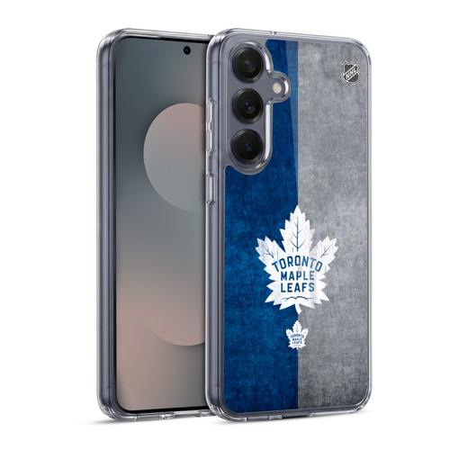 NHL Toronto Maple Leafs Half Distressed Soft Gel Case for Samsung Galaxy S25 & MagSafe