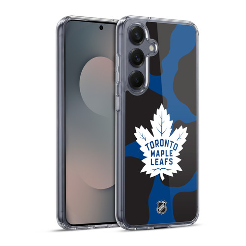 NHL Toronto Maple Leafs Cow Pattern Soft Gel Case for Samsung Galaxy S25+ & MagSafe