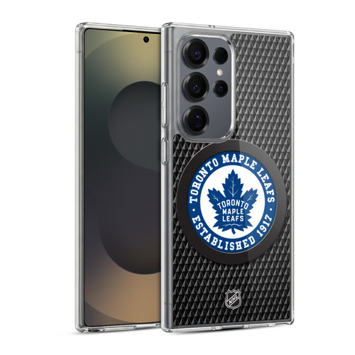 NHL Toronto Maple Leafs Puck Texture Soft Gel Case for Samsung Galaxy S25 Ultra & MagSafe