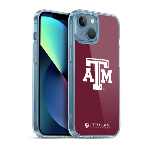 Texas A&M University TAMU Texas A&m University Plain Soft Gel Case for Apple iPhone 13 Mini & MagSafe
