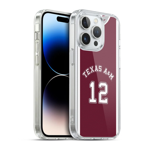 Texas A&M University TAMU Texas A&m University Basketball Jersey Soft Gel Case for Apple iPhone 13 Pro & MagSafe