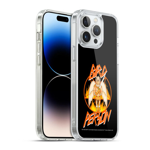 Rick And Morty Season 1 & 2 Graphics Birdperson Soft Gel Case for Apple iPhone 14 Pro Max & MagSafe