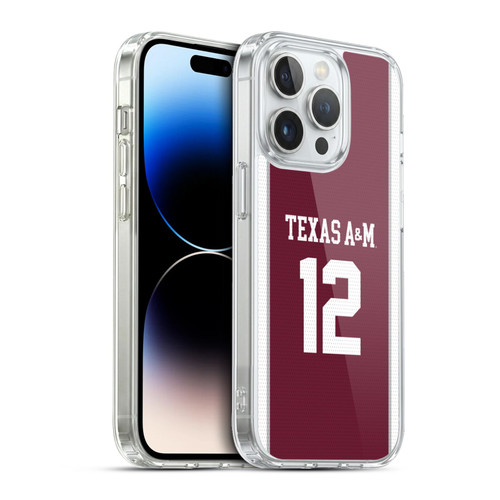 Texas A&M University TAMU Texas A&m University Football Jersey Soft Gel Case for Apple iPhone 13 Pro & MagSafe