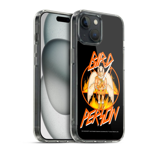 Rick And Morty Season 1 & 2 Graphics Birdperson Soft Gel Case for Apple iPhone 15 & MagSafe