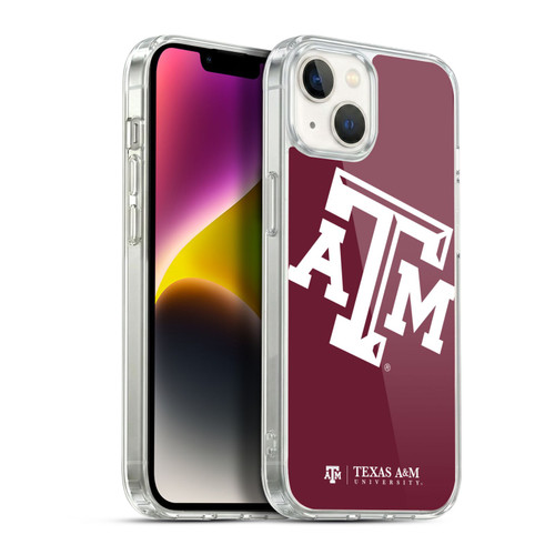 Texas A&M University TAMU Texas A&m University Oversized Soft Gel Case for Apple iPhone 14 Plus & MagSafe