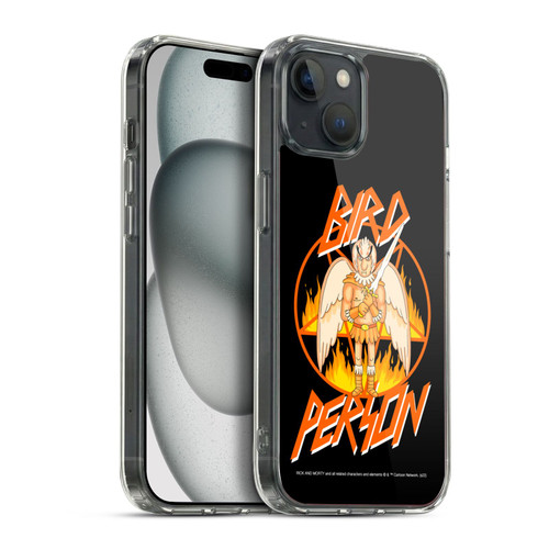 Rick And Morty Season 1 & 2 Graphics Birdperson Soft Gel Case for Apple iPhone 15 Plus & MagSafe