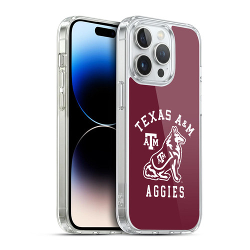 Texas A&M University TAMU Texas A&m University Aggies Soft Gel Case for Apple iPhone 14 Pro & MagSafe