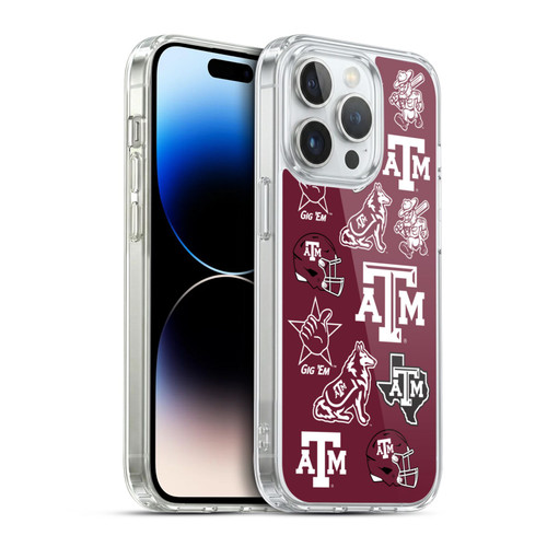 Texas A&M University TAMU Texas A&m University Collage Soft Gel Case for Apple iPhone 14 Pro & MagSafe