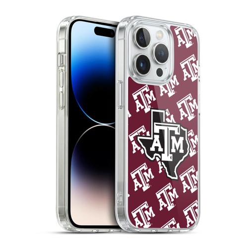 Texas A&M University TAMU Texas A&m University Pattern Soft Gel Case for Apple iPhone 14 Pro & MagSafe