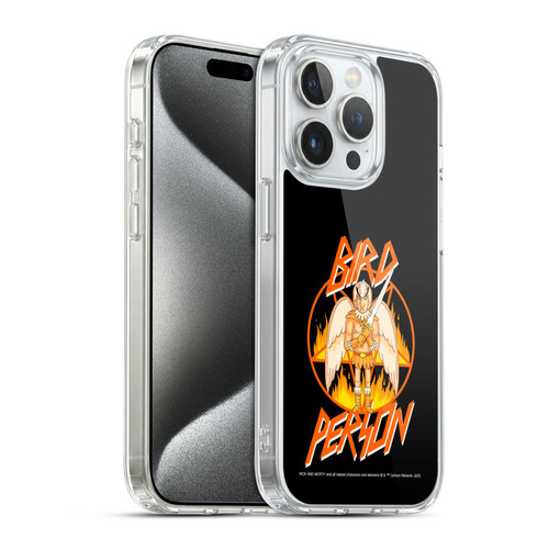 Rick And Morty Season 1 & 2 Graphics Birdperson Soft Gel Case for Apple iPhone 15 Pro & MagSafe