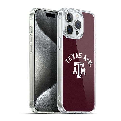 Texas A&M University TAMU Texas A&m University Campus Logotype Soft Gel Case for Apple iPhone 15 Pro Max & MagSafe