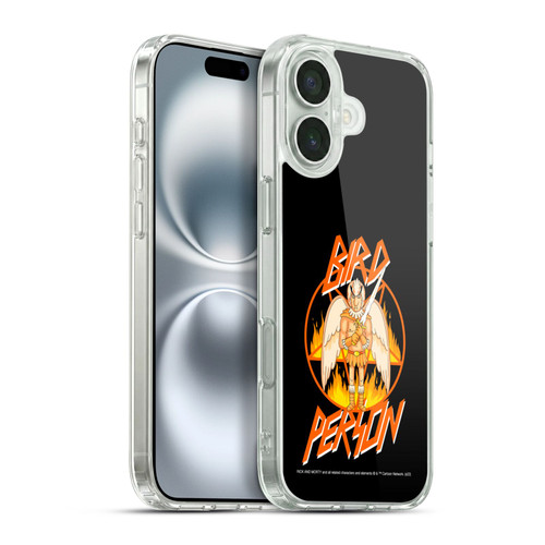 Rick And Morty Season 1 & 2 Graphics Birdperson Soft Gel Case for Apple iPhone 16 Plus & MagSafe