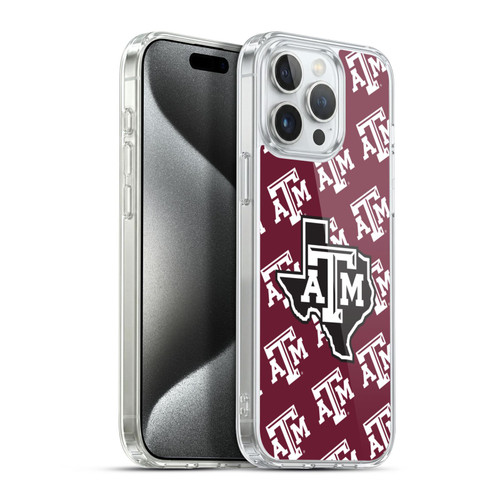 Texas A&M University TAMU Texas A&m University Pattern Soft Gel Case for Apple iPhone 15 Pro Max & MagSafe