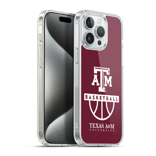 Texas A&M University TAMU Texas A&m University Texas A&M Basketball Soft Gel Case for Apple iPhone 15 Pro Max & MagSafe