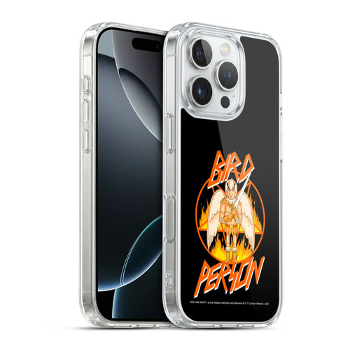Rick And Morty Season 1 & 2 Graphics Birdperson Soft Gel Case for Apple iPhone 16 Pro & MagSafe