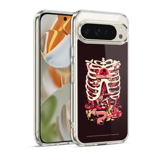 Rick And Morty Season 1 & 2 Graphics Anatomy Park Soft Gel Case for Google Pixel 9 / Pixel 9 Pro