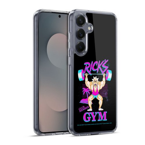 Rick And Morty Season 1 & 2 Graphics Rick's Gym Soft Gel Case for Samsung Galaxy S25+ & MagSafe
