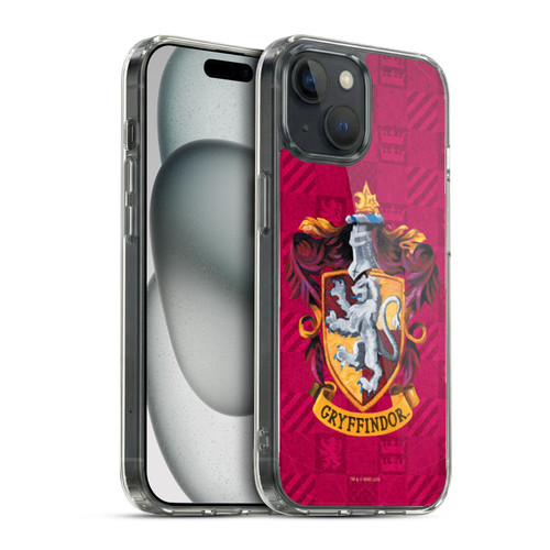 Harry Potter Prisoner Of Azkaban I Gryffindor Crest Soft Gel Case for Apple iPhone 15 & MagSafe