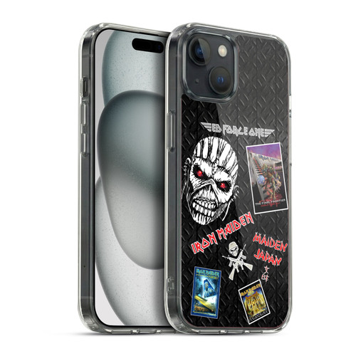 Iron Maiden Graphics Collage Soft Gel Case for Apple iPhone 15 Plus & MagSafe