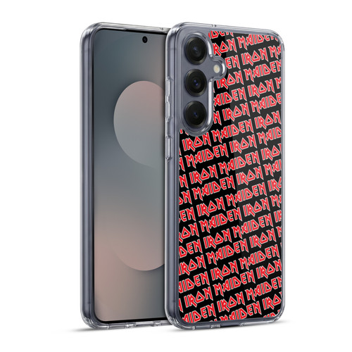 Iron Maiden Graphics Logo Pattern Soft Gel Case for Samsung Galaxy S25+ & MagSafe