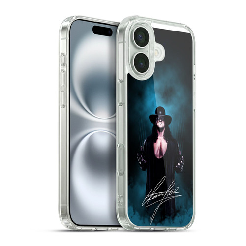 WWE The Undertaker Deadman Signature Soft Gel Case for Apple iPhone 16 Plus & MagSafe