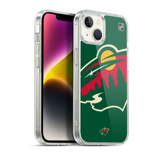 NHL Minnesota Wild Oversized Soft Gel Case for Apple iPhone 14 Plus & MagSafe