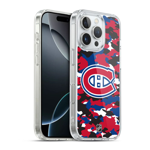 NHL Montreal Canadiens Camouflage Soft Gel Case for Apple iPhone 16 Pro & MagSafe
