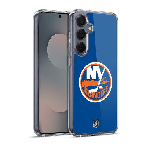 NHL New York Islanders Plain Soft Gel Case for Samsung Galaxy S25+ & MagSafe
