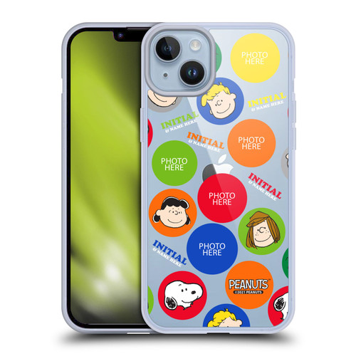 Custom Customised Personalised Peanuts Art Pattern Soft Gel Case for Apple iPhone 14 Plus & MagSafe