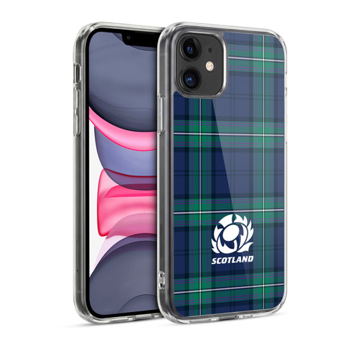 Scotland Rugby Logo 2 Tartans Soft Gel Case for Apple iPhone 11