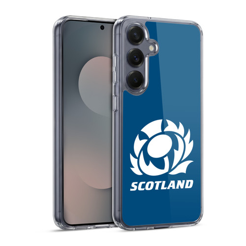 Scotland Rugby Logo 2 Plain Soft Gel Case for Samsung Galaxy S25 & MagSafe