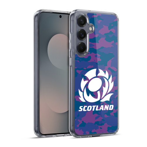 Scotland Rugby Logo 2 Camouflage Soft Gel Case for Samsung Galaxy S25+ & MagSafe