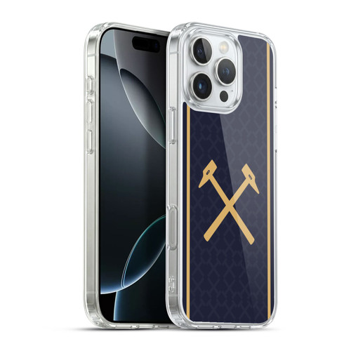 West Ham United FC 2025/26 Crest Kit Third Soft Gel Case for Apple iPhone 16 Pro Max & MagSafe