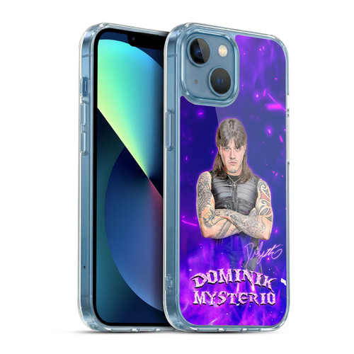 WWE Dominik Mysterio Portrait Soft Gel Case for Apple iPhone 13 Mini & MagSafe