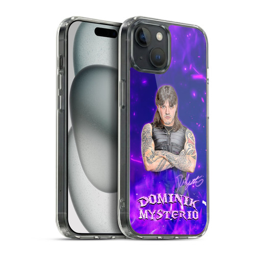 WWE Dominik Mysterio Portrait Soft Gel Case for Apple iPhone 15 Plus & MagSafe