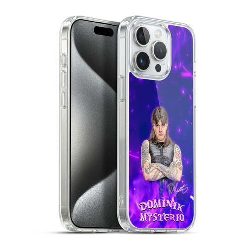 WWE Dominik Mysterio Portrait Soft Gel Case for Apple iPhone 15 Pro Max & MagSafe