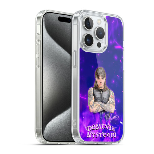 WWE Dominik Mysterio Portrait Soft Gel Case for Apple iPhone 15 Pro & MagSafe