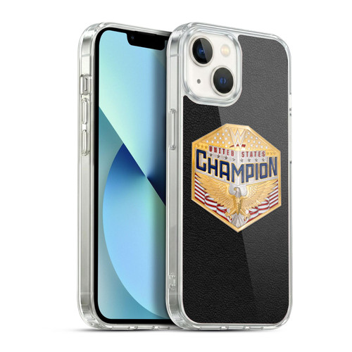 WWE Title Belts United States Championship Soft Gel Case for Apple iPhone 13