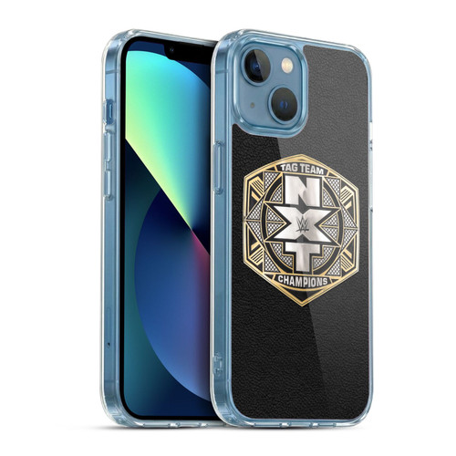 WWE Title Belts NXT Tag Team Championship Soft Gel Case for Apple iPhone 13 Mini & MagSafe