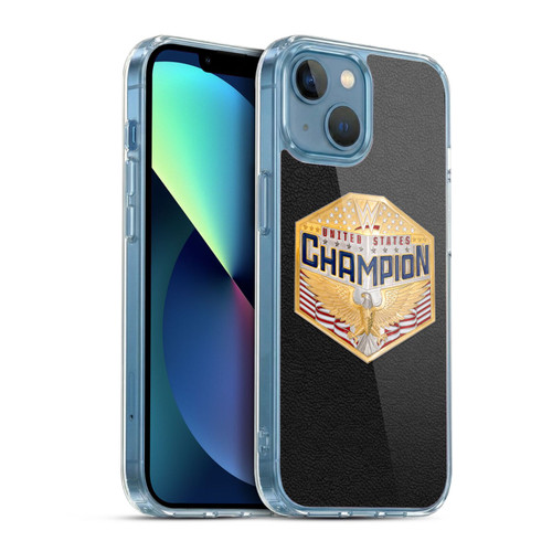 WWE Title Belts United States Championship Soft Gel Case for Apple iPhone 13 Mini & MagSafe
